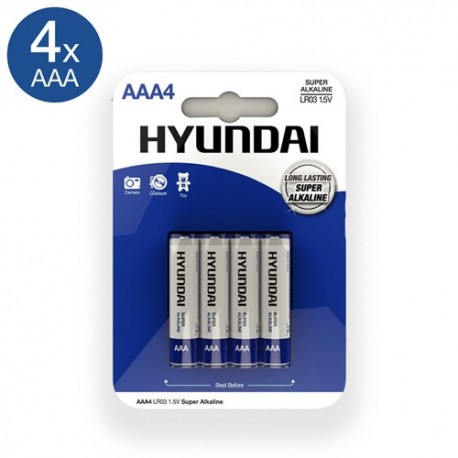 Super Alkaline AAA-Batterijen - 4 Stuks