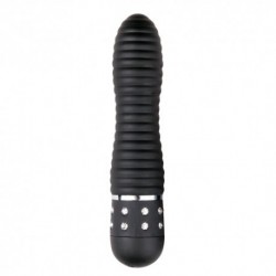 Mini Vibrator Geribbeld - Zwart