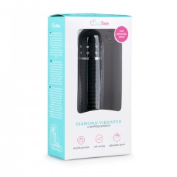 Mini Vibrator Geribbeld - Zwart