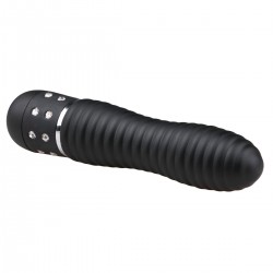 Mini Vibrator Geribbeld - Zwart