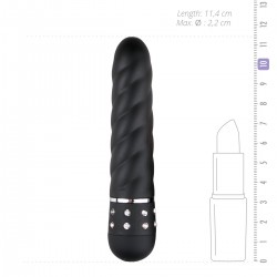 Mini Vibrator Gedraaid - Zwart