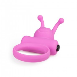 Siliconen cockring met vibratie - Roze