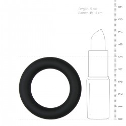 Siliconen Cockring Small - Zwart