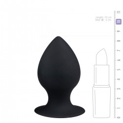 Ronde buttplug - S - Zwart