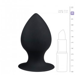 Ronde Buttplug - M - Zwart