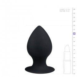 Ronde Buttplug - L - Zwart